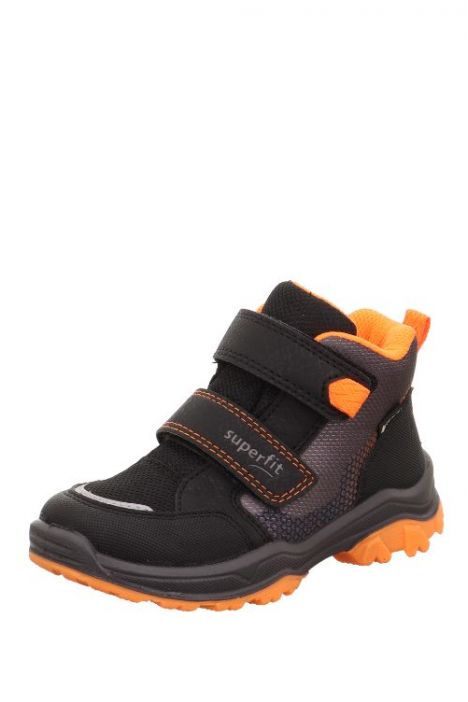 0056 Superfit Jupiter Unisex Çocuk Gore-Tex Bot 26-36 0000-SCHWARZ/ORANGE/TEXTIL/SYNTHETIK