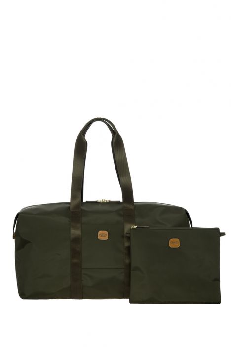 0202 Bric's X- Bag Seyahat Çantası 55x32x26 cm Yeşil / Olive