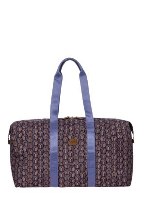0202 Bric's X- Bag Seyahat Çantası 55x32x26 cm Mor Desenli/Pop - 949