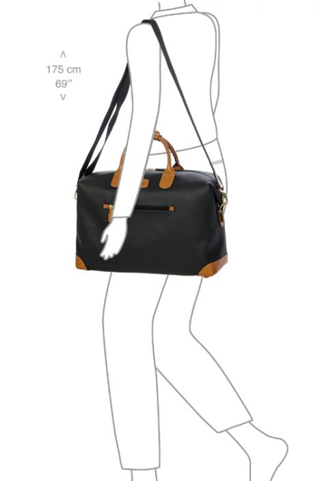 0203 Bric's Firenze Seyahat Çantası 43x28x19 cm Siyah/Black - 001