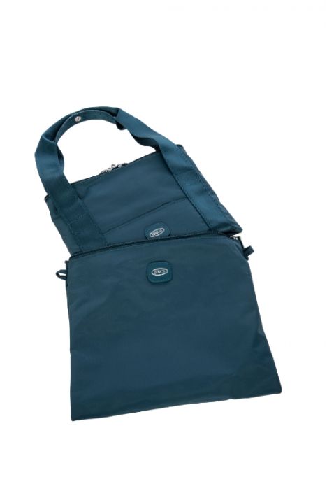 0203 Bric's Positano Soft Seyahat Çantası 43x28x19 cm Mavi/Sea Green - 326