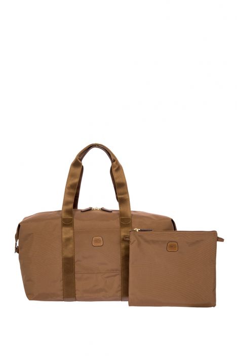 0203 Bric's X- Bag M Boy Seyahat Çantası 43x28x19 cm Kahve/Brownie - 865