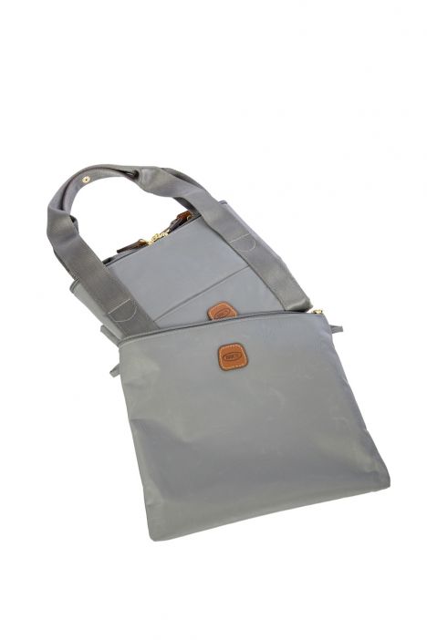 0203 Bric's X- Bag M Boy Seyahat Çantası 43x28x19 cm Grey/Cloud - 517