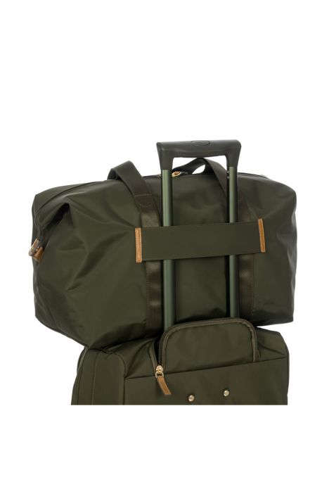 0203 Bric's X- Bag Seyahat Çantası 43x28x19 cm Yeşil / Olive