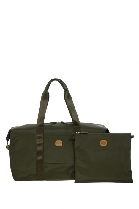 0203 Bric's X- Bag Seyahat Çantası 43x28x19 cm Yeşil / Olive