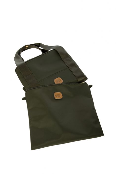 0203 Bric's X- Bag Seyahat Çantası 43x28x19 cm Yeşil / Olive