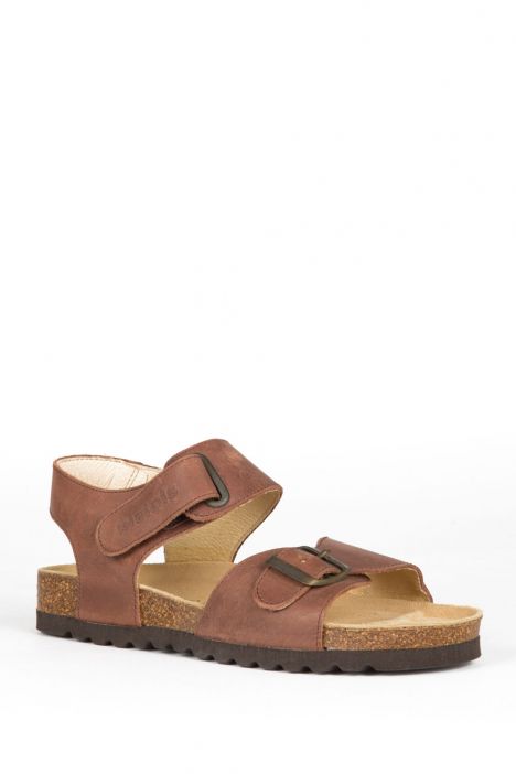 0229 Ch-Kifidis Kadın Sandalet 36-42 Kahverengi / Brown