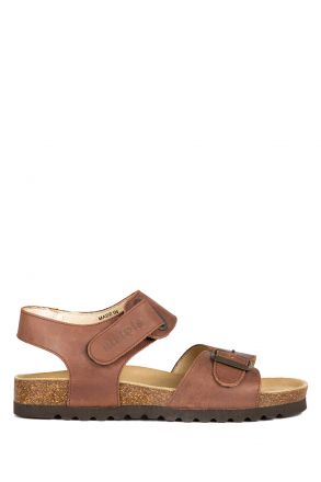 0229 Ch-Kifidis Kadın Sandalet 36-42 Kahverengi / Brown