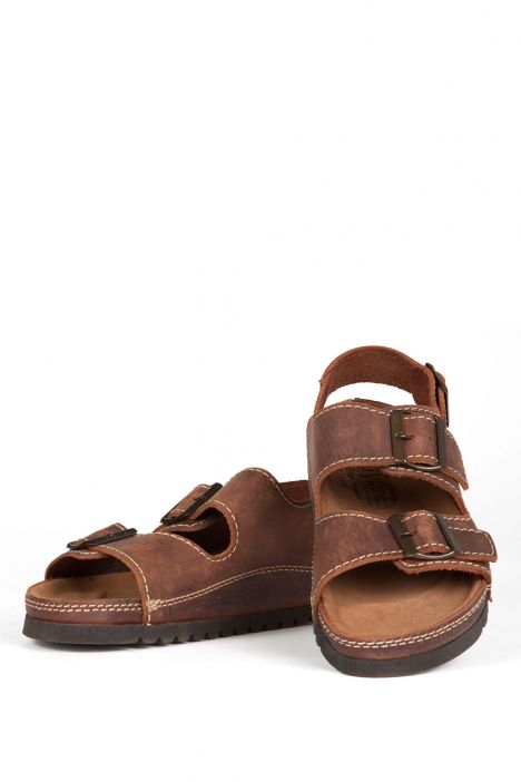 0395 Ch-Kifidis Kadın Sandalet 36-40 Kahverengi / Brown