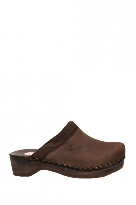 0412 Berkemann Kadın Ahşap Sabo (3-7,5) DARK BROWN