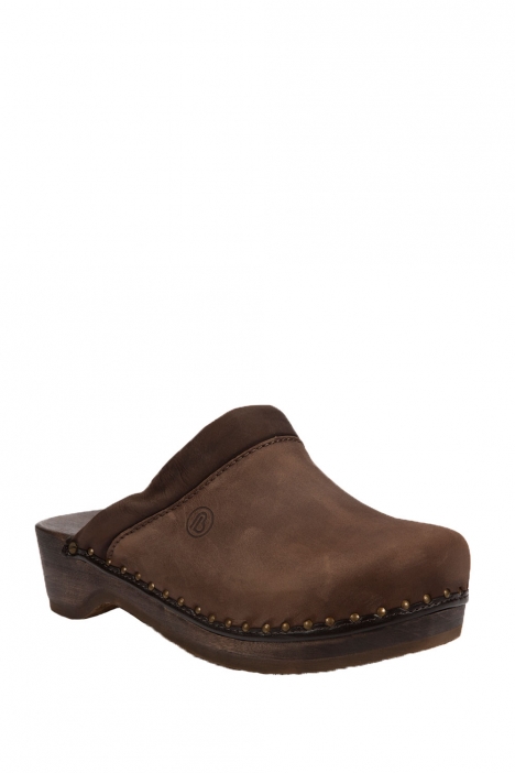 0412 Berkemann Kadın Ahşap Sabo (3-7,5) DARK BROWN