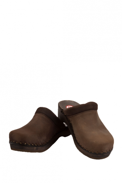0412 Berkemann Kadın Ahşap Sabo (3-7,5) DARK BROWN
