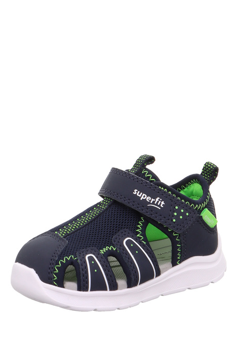 0478 Superfit Wave Unisex Çocuk Sandalet 21-27 8050-MAVİ/AÇIK YEŞİL