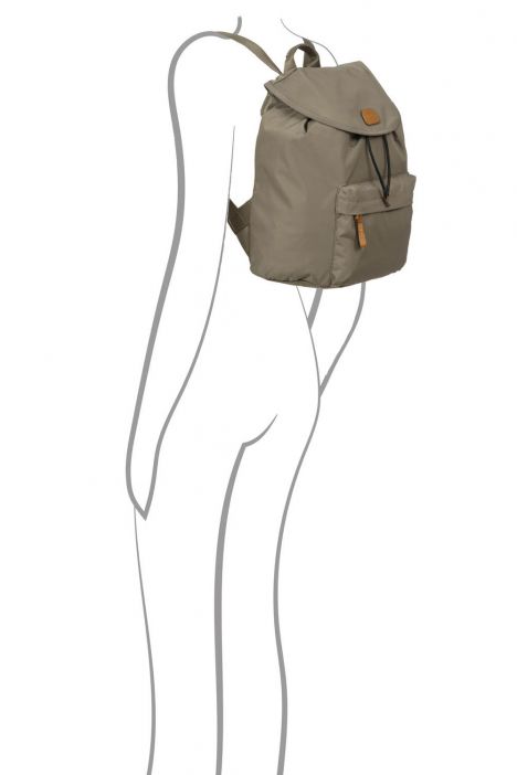 0597 Bric's X-Travel Sırt Çantası 30x34x14 cm Dove Gri / Dove Grey