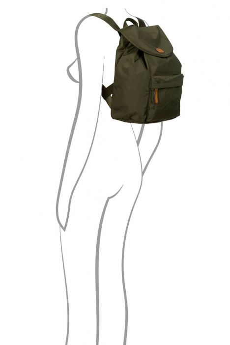 0597 Bric's X-Travel Sırt Çantası 30x34x14 cm Yeşil / Olive