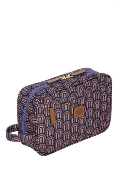 0606 Bric's X-Bag Kozmetik Çantası 25x17x9 cm Mor Desenli/Pop - 949