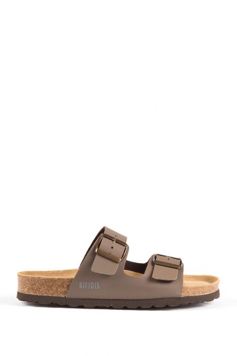 0765 Kifidis-Ch Kadın Terlik 36-41 Kahverengi / Brown