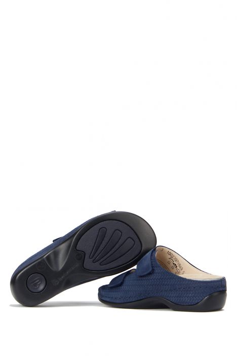 1002 Berkemann Daria Kadın Anatomik Deri Terlik 3.0-8.5 Blue Strukturled/Nub. - 397