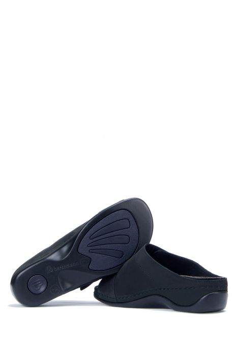 1002 Berkemann Daria Kadın Anatomik Deri Terlik 3.0-8.5 Daria/Black Crocoile-Black Nubuck - 928