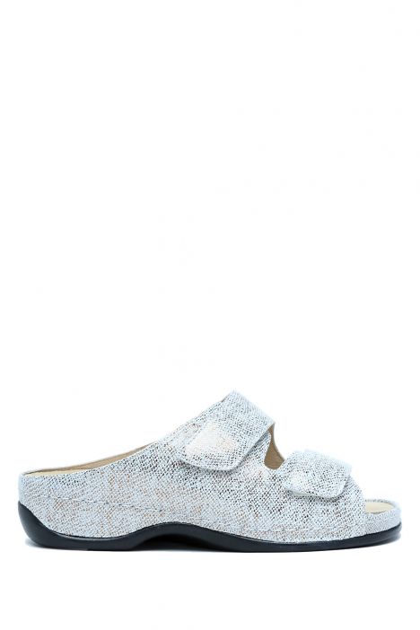 1002 Berkemann Daria Kadın Anatomik Deri Terlik 3.0-8.5 Bronze/Glitter Leather/Str. - 431G