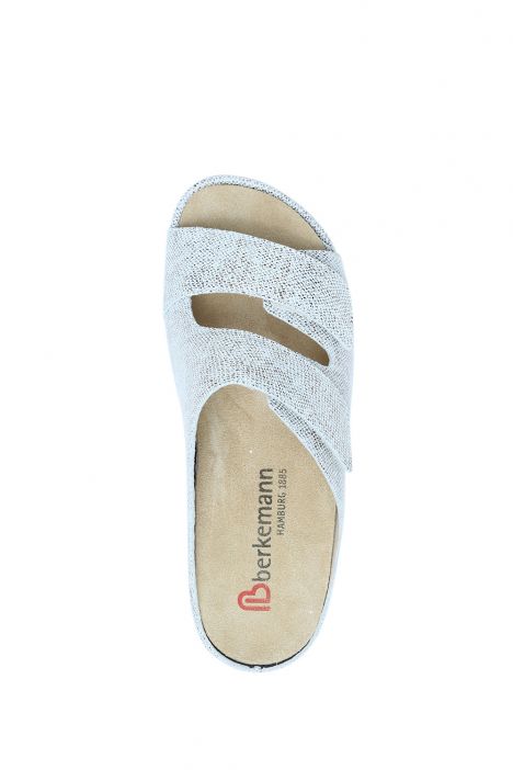 1002 Berkemann Daria Kadın Anatomik Deri Terlik 3.0-8.5 Bronze/Glitter Leather/Str. - 431G