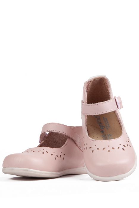 101 Kifidis Angel Hakiki Deri İlk Adım Ayakkabı 19-24 Pembe / Rosa