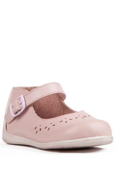 101 Kifidis Angel Hakiki Deri İlk Adım Ayakkabı 19-24 Pembe / Rosa