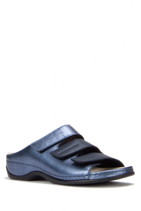 1013 Berkemann Andrea Kadın Anatomik Deri Terlik 3.0-8.5 Blue Perlato / Strc. - 371