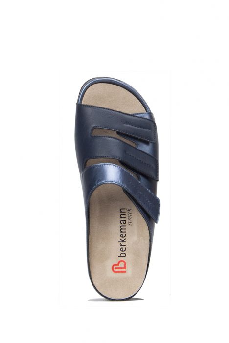 1013 Berkemann Andrea Kadın Anatomik Deri Terlik 3.0-8.5 Blue Perlato / Strc. - 371