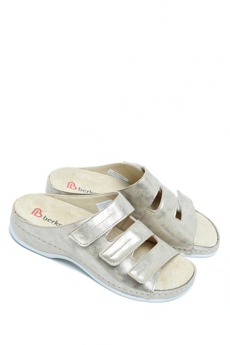 1013 Berkemann Andrea Kadın Anatomik Deri Terlik 3.0-8.5 Gold - Synthetik/Stretch - 787