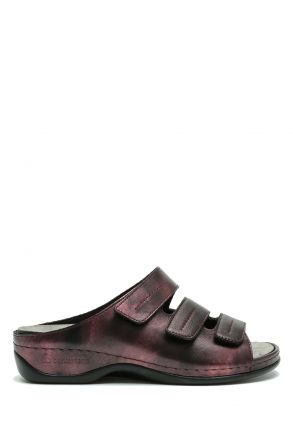 1013 Berkemann Andrea Kadın Anatomik Deri Terlik 3.0-8.5 Rubin/shiny Leder/Stretch - 214