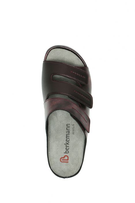 1013 Berkemann Andrea Kadın Anatomik Deri Terlik 3.0-8.5 Rubin/shiny Leder/Stretch - 214