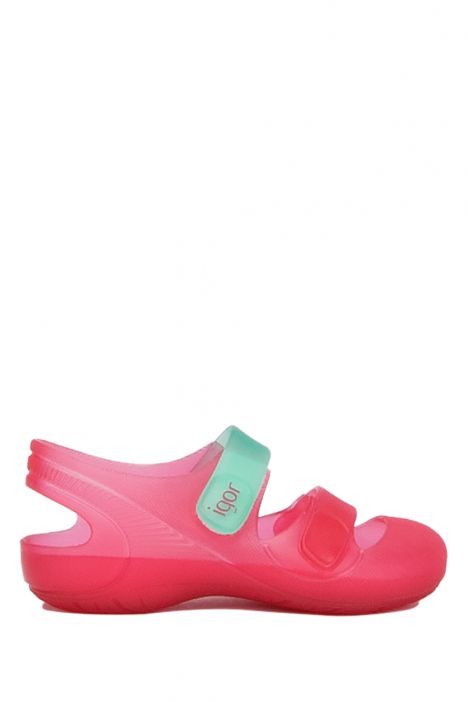 S10146 Igor Bondi Çocuk Sandalet 21-27 FUCSİA-AQUAMARİNA