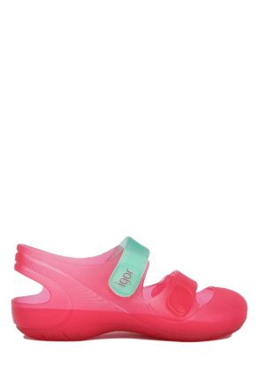 S10146 Igor Bondi Çocuk Sandalet 21-27 FUCSİA-AQUAMARİNA