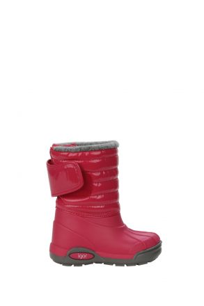 W10168 Topo Ski Charol Kar Botu 22-36 Fuşya / Fuxia