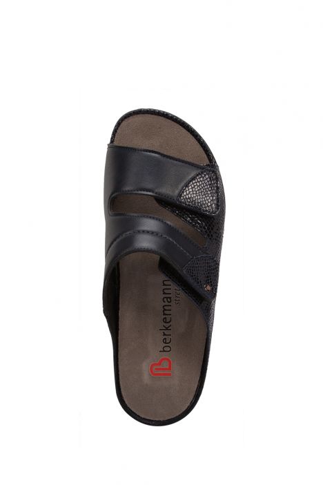 1021 Berkemann Finja Kadın Anatomik Terlik 3.0-8.5 Mavi - Zenith Blue-leather/stretch - 302