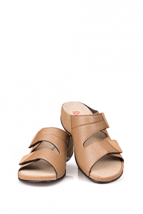 1021 Berkemann Finja Kadın Anatomik Terlik 3.0-8.5 Taupe Nubuk Strc. - 404