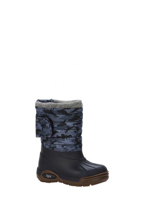 W10210 Topo Ski Camo Kar Botu 22-36 Mavi / Marino