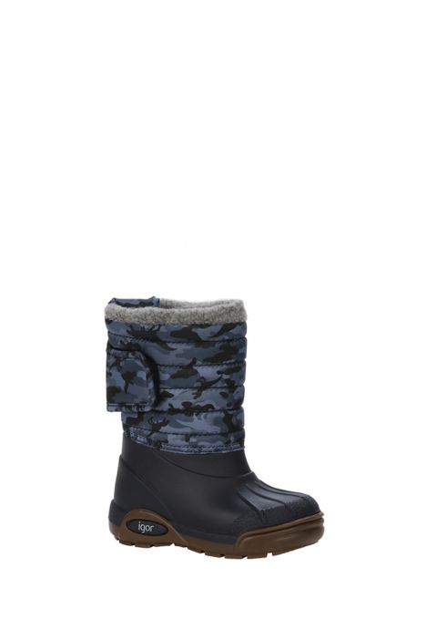 W10210 Topo Ski Camo Kar Botu 22-36 Mavi / Marino