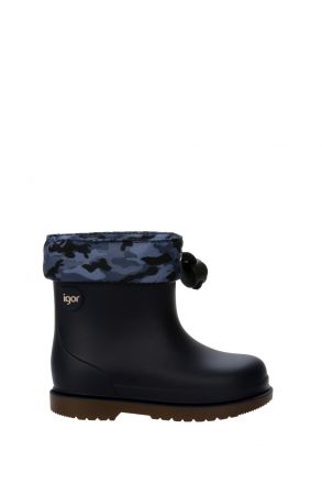 W10212 Bimbi Camo Yağmur Çizmesi 20-26 Mavi / Marino