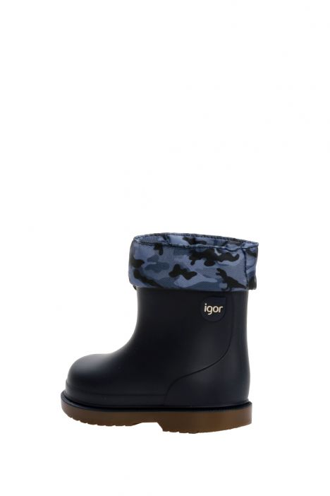W10212 Bimbi Camo Yağmur Çizmesi 20-26 Mavi / Marino