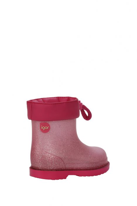 W10215 Bimbi Glitter Yağmur Çizmesi 20-26 Fuşya / Fuxia