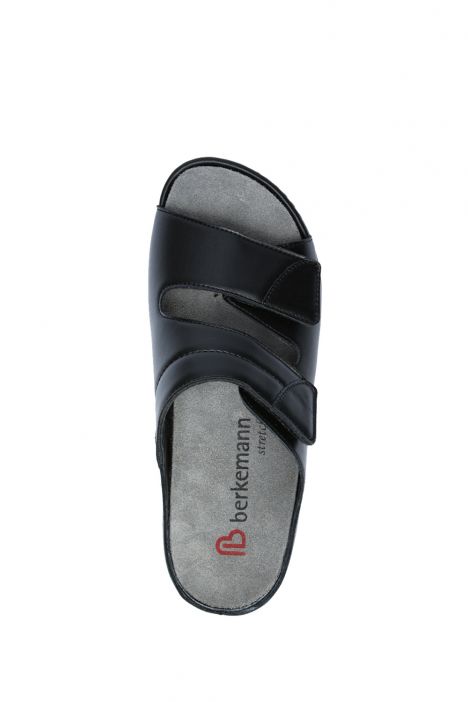 1021 Berkemann Finja Kadın Anatomik Terlik 3.0-8.5 Night Black/Black - Leather/Stretch - 851
