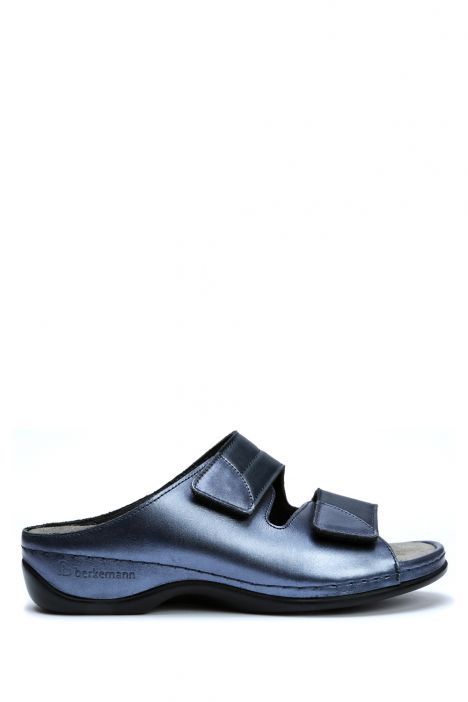 1021 Berkemann Finja Kadın Anatomik Terlik 3.0-8.5 Blue Perlato / Strc. - 371
