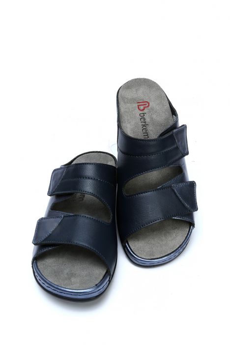 1021 Berkemann Finja Kadın Anatomik Terlik 3.0-8.5 Blue Perlato / Strc. - 371