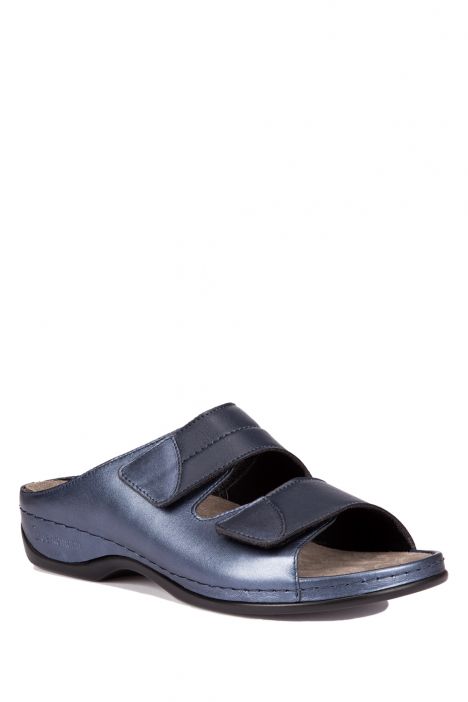 1021 Berkemann Finja Kadın Anatomik Terlik 3.0-8.5 Blue Perlato / Strc. - 371