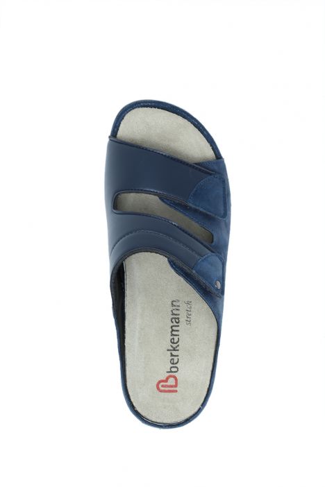 1021 Berkemann Finja Kadın Anatomik Terlik 3.0-8.5 Blau - Brillantleder/Stretch - 029