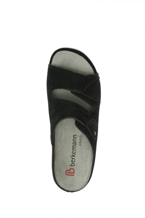 1021 Berkemann Finja Kadın Anatomik Terlik 3.0-8.5 Schwarz Velours/Stretch - 911S