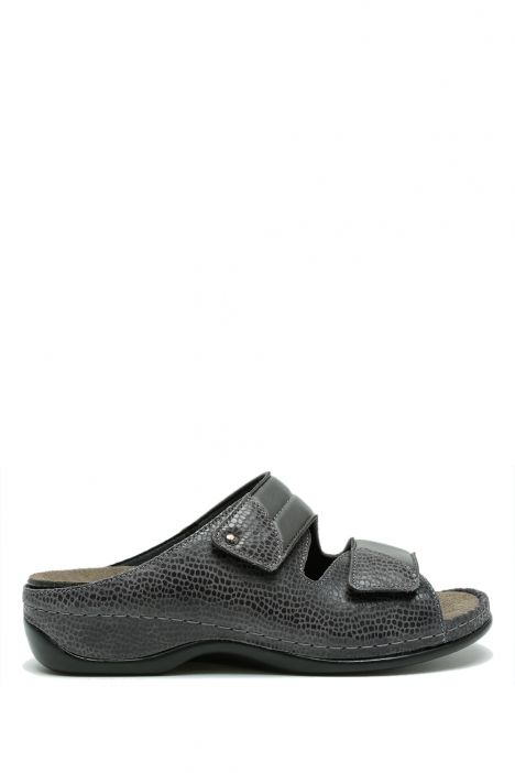 1021 Berkemann Finja Kadın Anatomik Terlik 3.0-8.5 Silverdust/grau Leder/Stretch - 640