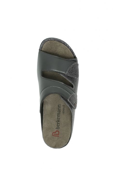 1021 Berkemann Finja Kadın Anatomik Terlik 3.0-8.5 Silverdust/grau Leder/Stretch - 640
